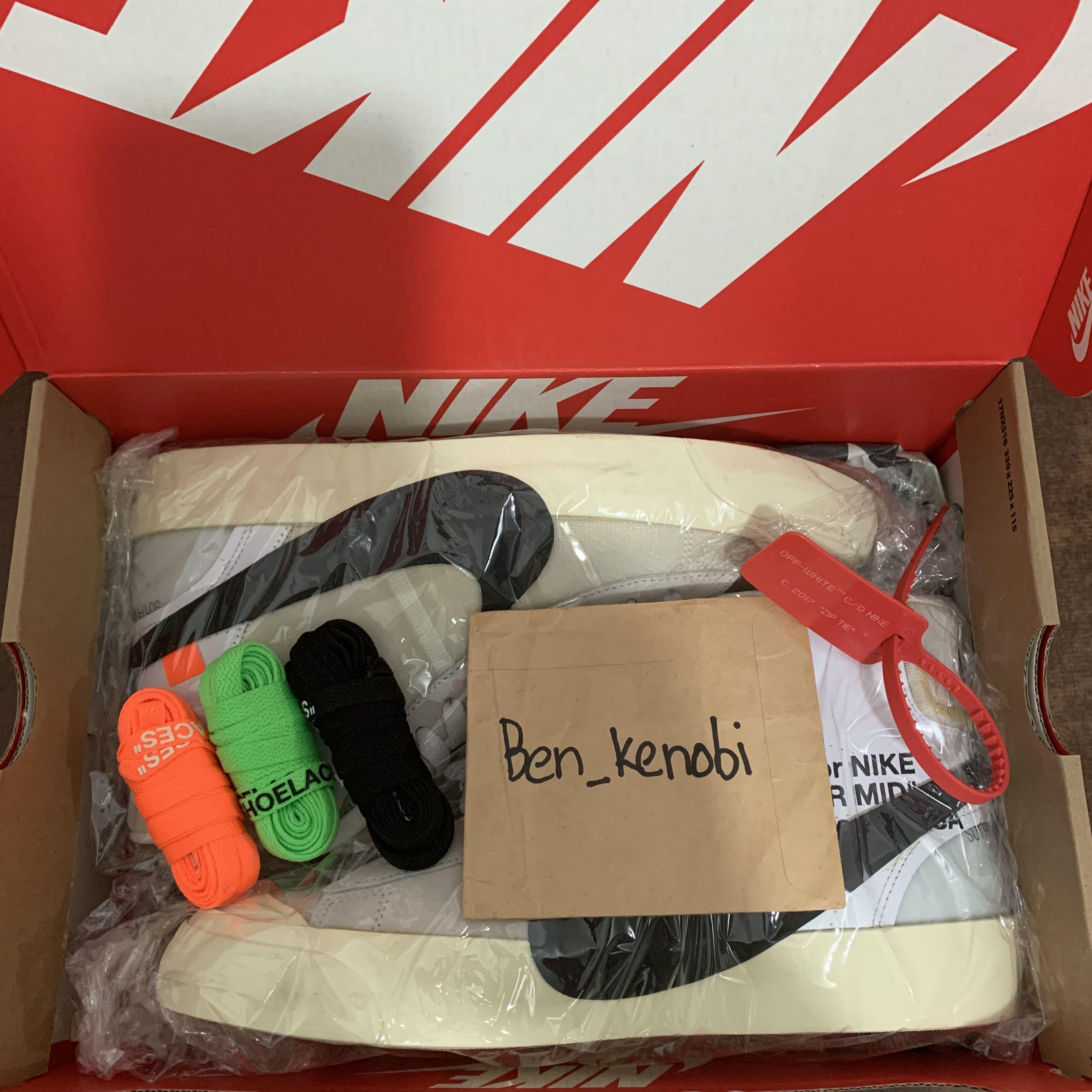 Nike Off White Blazer Mid The Ten Us9 Men S Fashion Footwear Sneakers On Carousell