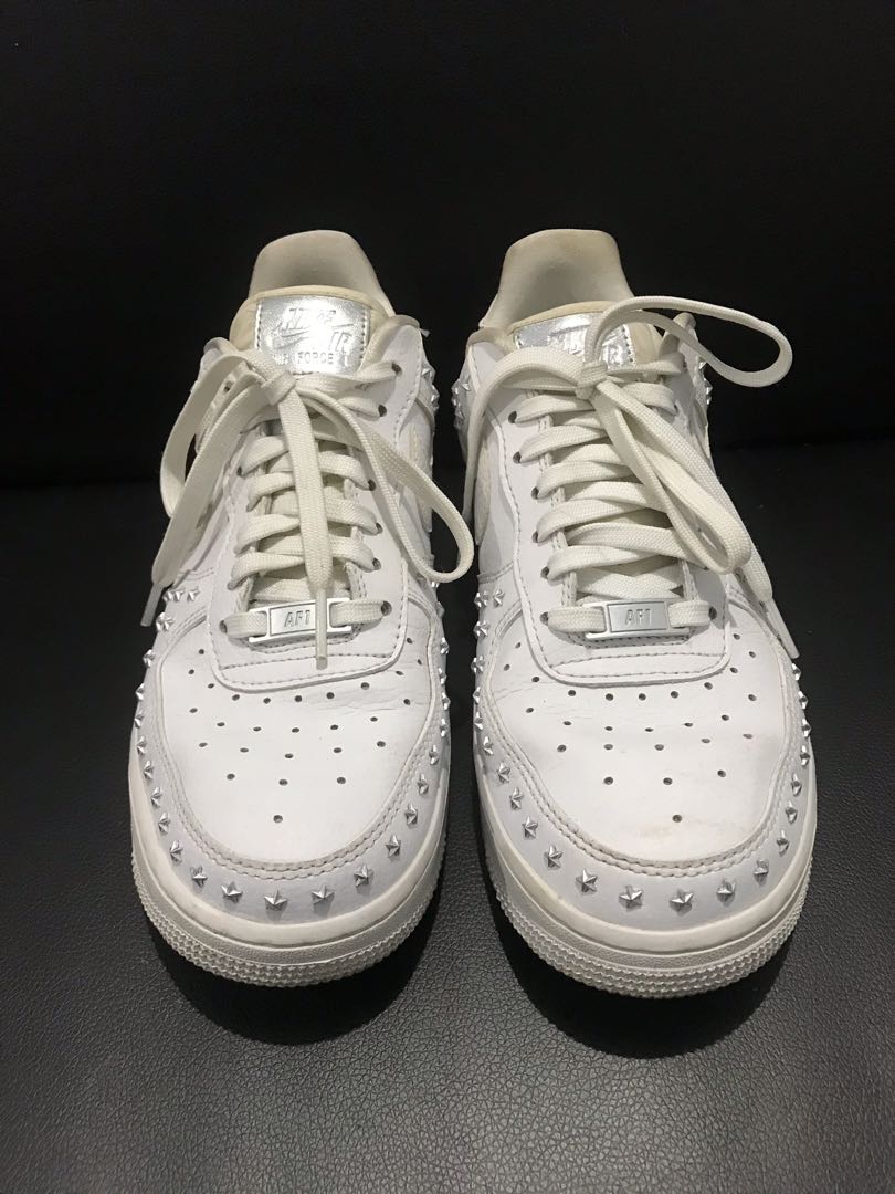 nike wmns air force 1 xx star studded white