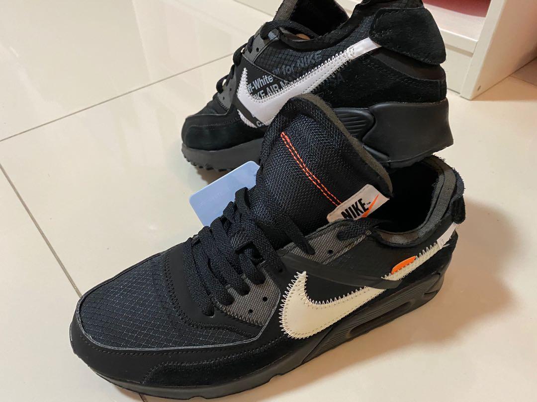 Nike Air Max 90 Off-White Black, Men's Fashion, Footwear, Sneakers on  Carousell
