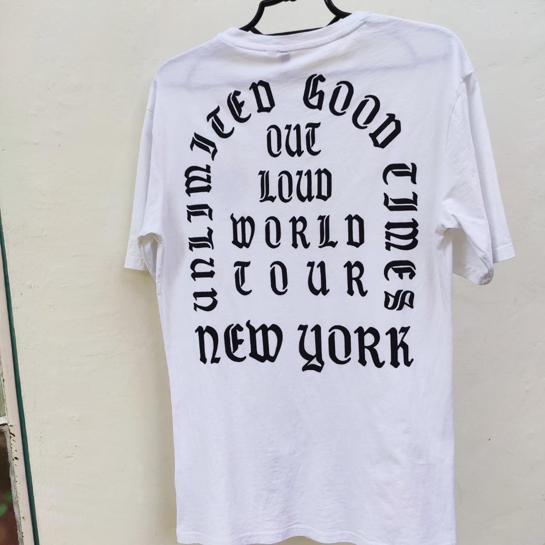 OUT LOUD NYC KANYE VIBE (Category: Activewear) located in Lucena. Submitted by roadrunnersneedmorefunds (Listing ID 269987605, Image 1). Description: OUT LOUD NYC-KANYE VIBE BACK PRINT Best fit medium to semi large 30x19.