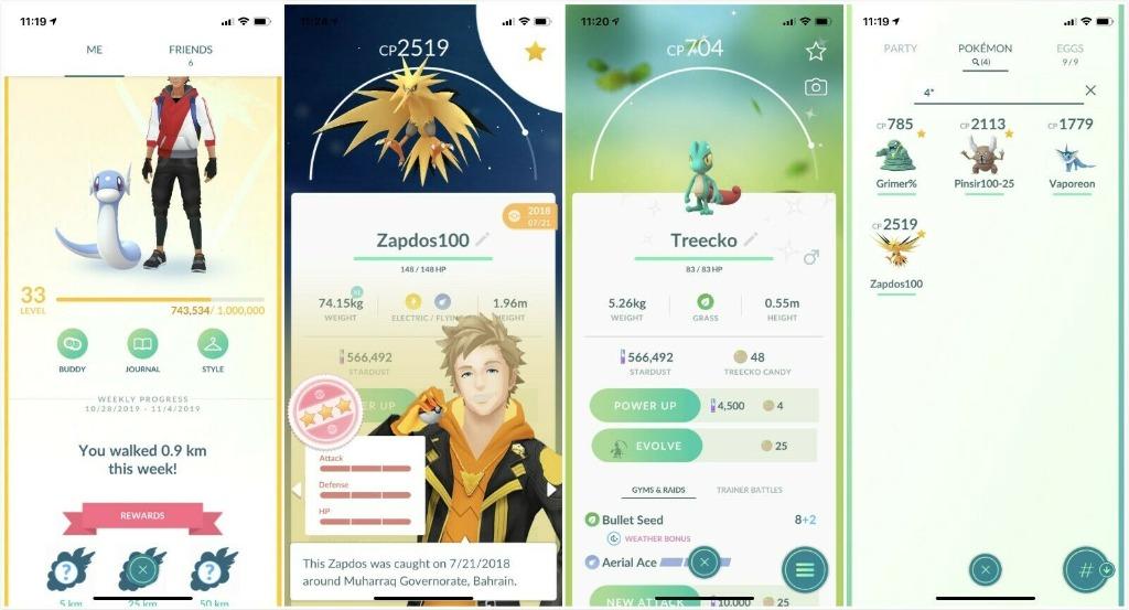 Pokemon Go Account Gmail 100iv Zapdos 4 Hundo 115 Legendary 1 Shiny Gym Raid Ready Fight Good Deals Chope Toys Games Video Gaming In Game Products On Carousell