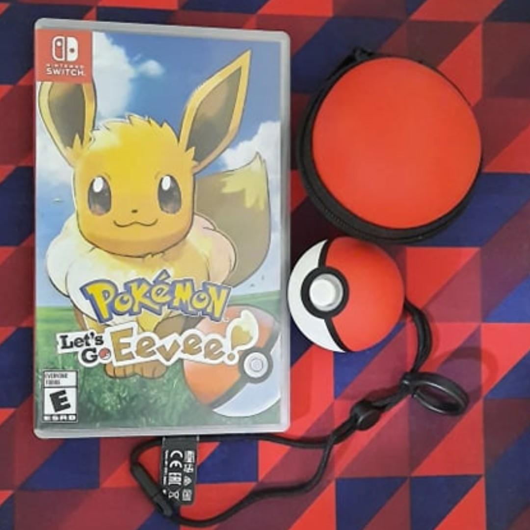 Pokemon Let's Go Eevee with Pokeball Plus (no mew), Video Gaming, Video