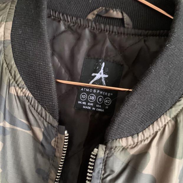 Camo bomber jacket hotsell primark