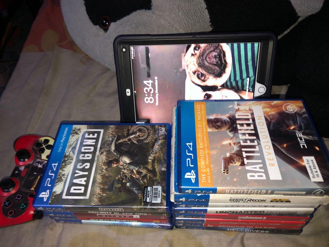 PS4 games sale swap (Category: PlayStation) located in Manila. Submitted by frenchfavor (Listing ID 269949067, Image 3). Description: PS4 games 1000 old games 1300-1600 bee games di po lahat yan 1k per piraso sale swap jordan rare cap or jordan slides/hydro size 11 or ipad air or ipod touch 6hen 64gb up or branded car amplifier or bluetooth headphone or speaker or pm your best offer,no reply means not interested in your offer thanks God bless .