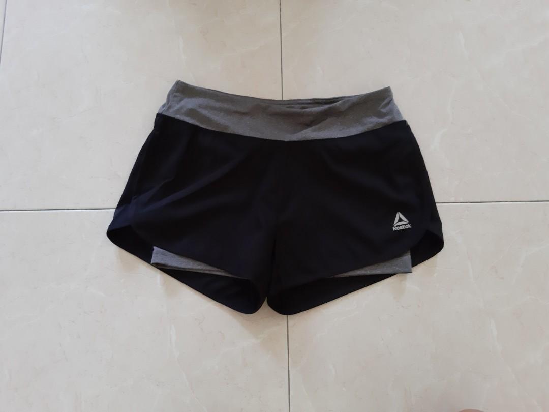 reebok 2 in 1 shorts womens