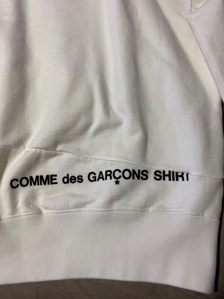 supreme cdg white hoodie