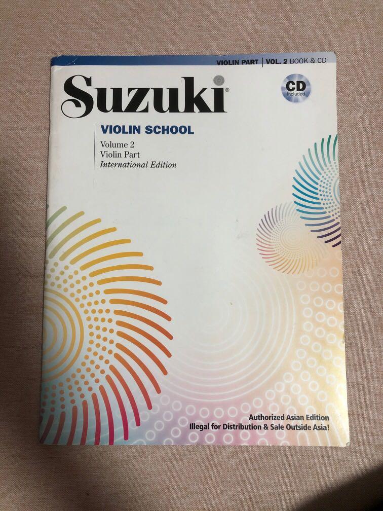 Suzuki violin part vol 2 book & CD, Hobbies & Toys, Music & Media ...