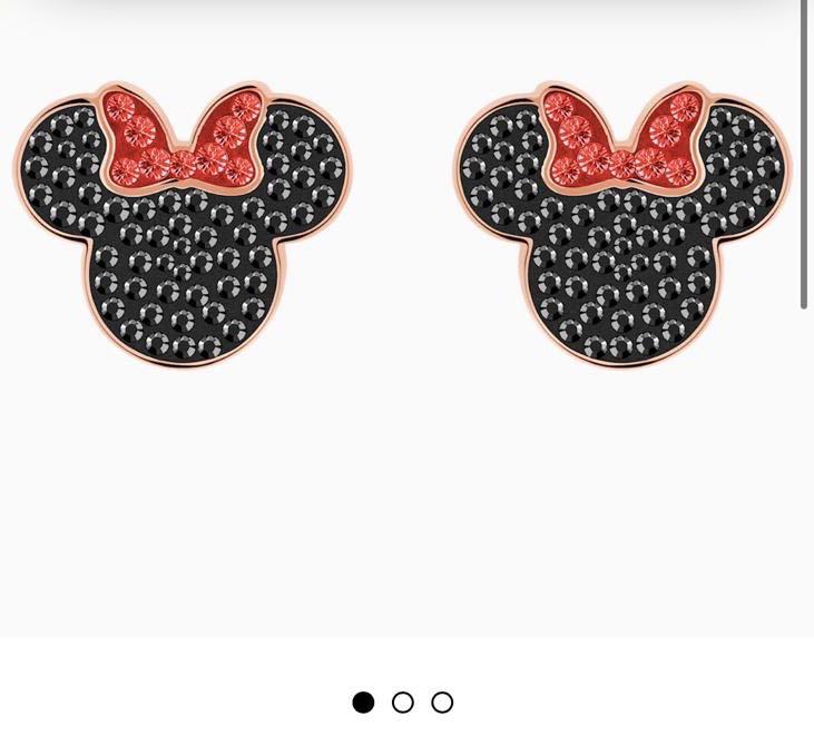Swarovski Mickey and Miney Mouse earrings Women s Fashion Jewelry Organisers Earrings on Carousell