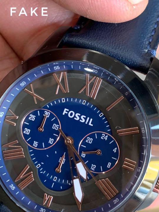The difference between real and fake Fossil, Luxury, Watches on Carousell