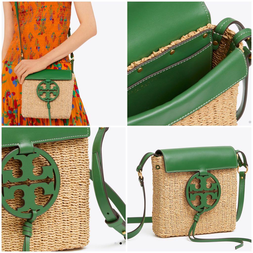 Tory Burch MILLER STRAW CROSSBODY 2 1 8 1