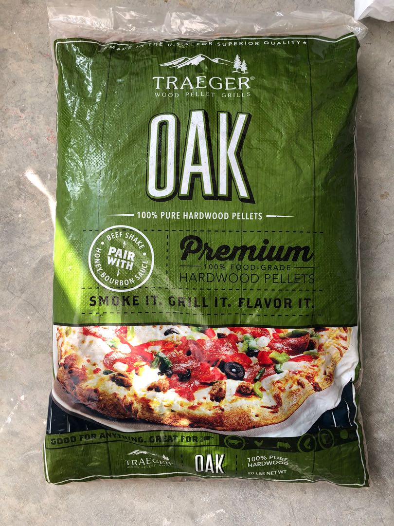 Traeger oak pellets store