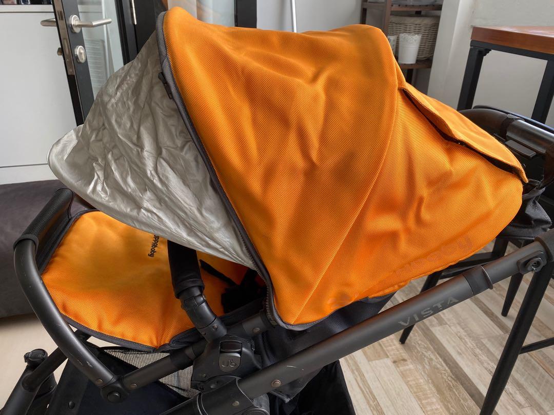 How to fold uppababy vista 2012 best sale