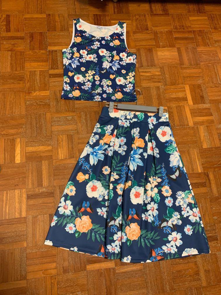Midi skirt top valley girl