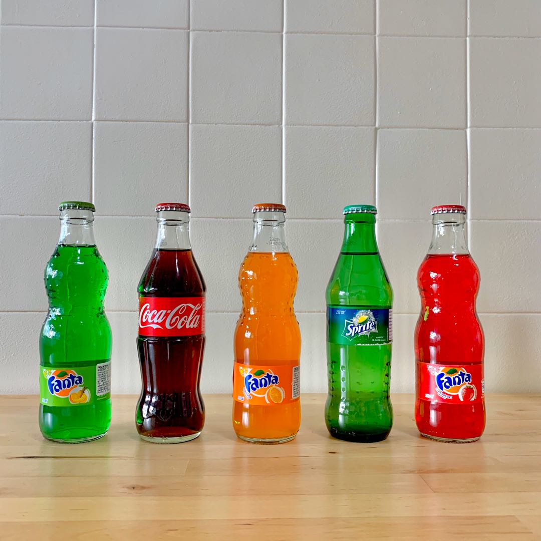 Vintage soft drink glass bottles, Food & Drinks, Alcoholic Beverages on