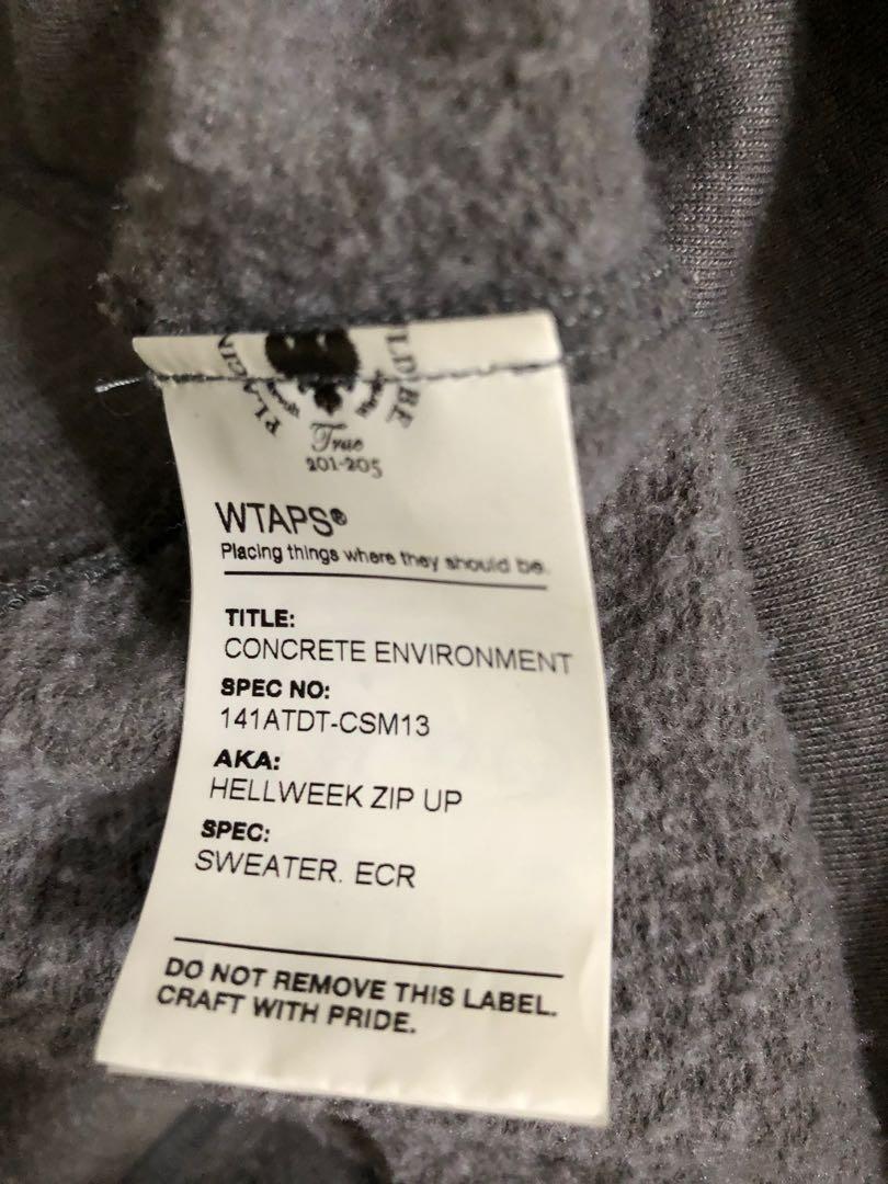 Wtaps Zip Up hoodie Grey Size M, 男裝, 外套及戶外衣服- Carousell