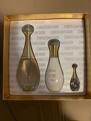 New Christian Dior J’adore perfume and body milk set