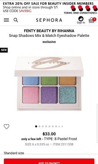 Fenty Beauty Snap Shadow Mix and Match Eyeshadow Palette