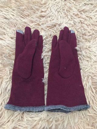 Winter gloves with touch screen