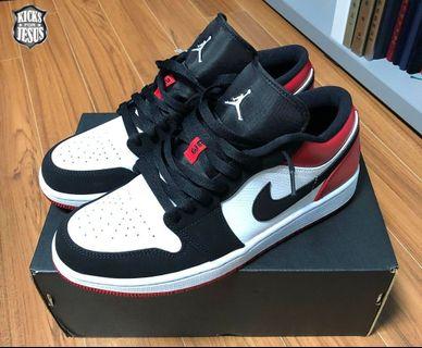 Air Jordan 1 Low Black Toe Sneakers Carousell Philippines