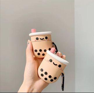 Milk Bubble Tea Airpod Case