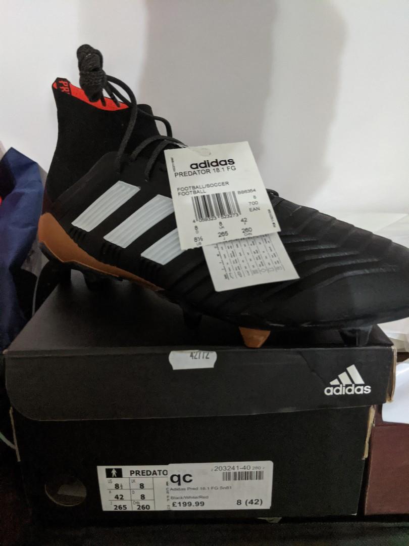 Adidas Predator 18.1 FG Core Black