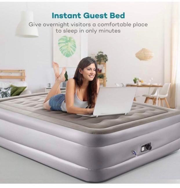 Electric air bed double sales