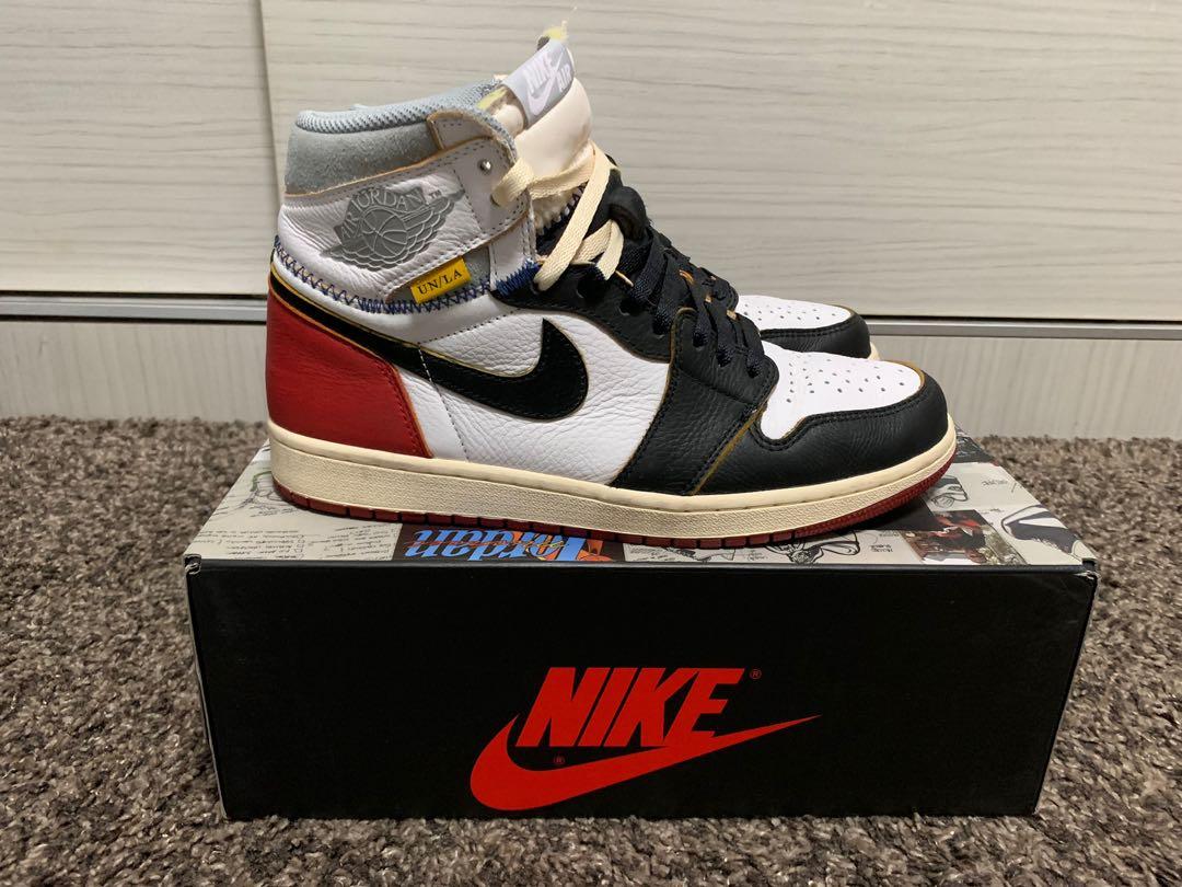 AIR JORDAN 1 x UNION LA BLACK TOE, Men's Fashion, Footwear, Sneakers on  Carousell