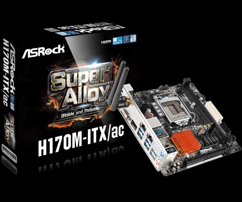 Asrock H170m Itx Ac Intel H170 Chipset Electronics Computer Parts Accessories On Carousell