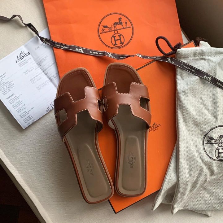 Hermes oran top sandals size