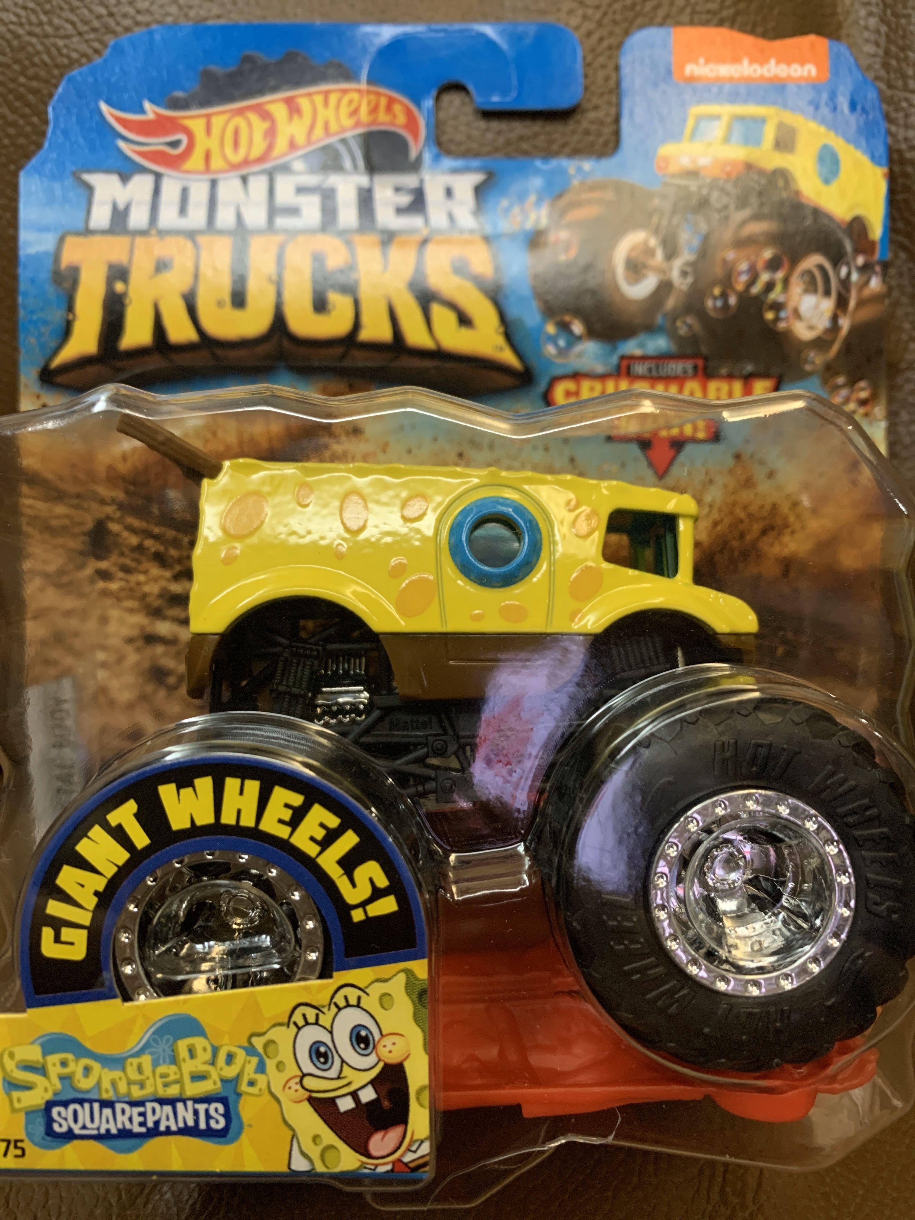 hot wheels monster truck spongebob