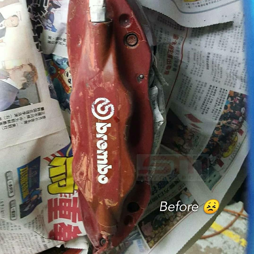 Brembo Yellow Brake Caliper Painting Service Refurbish, Auto Accessories on Carousell