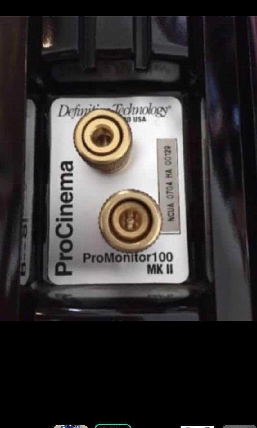 Definitive technology promonitor shop 100