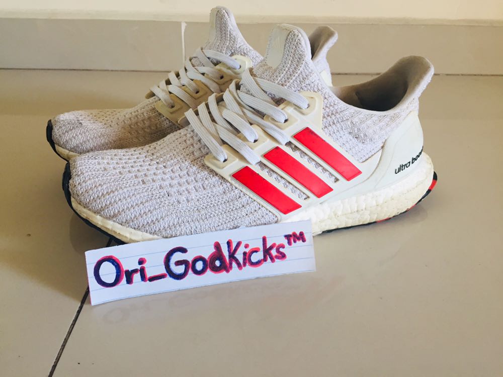 ultra boost red stripes