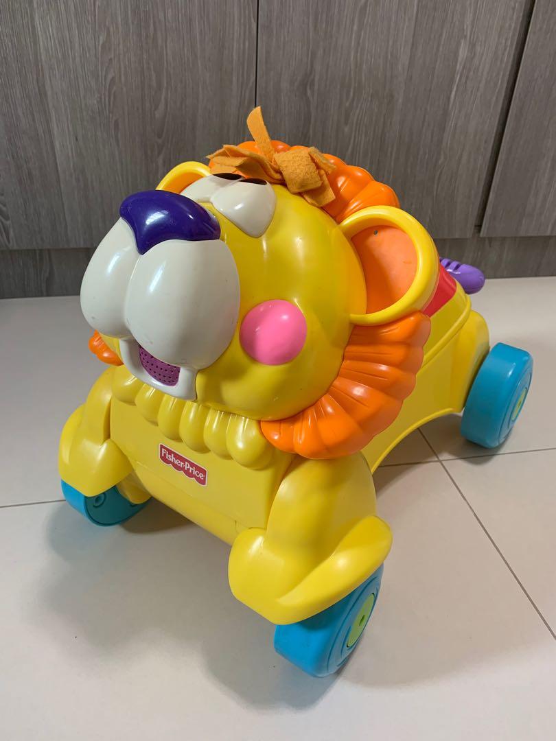Fisher Price Walk and Ride Lion Babies Kids Infant Playtime on Carousell