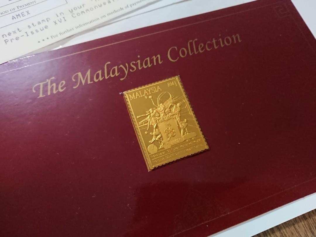 For Collectors The Malaysian Collection Gold Plated Stamps Hobbies Toys Memorabilia Collectibles Stamps Prints On Carousell