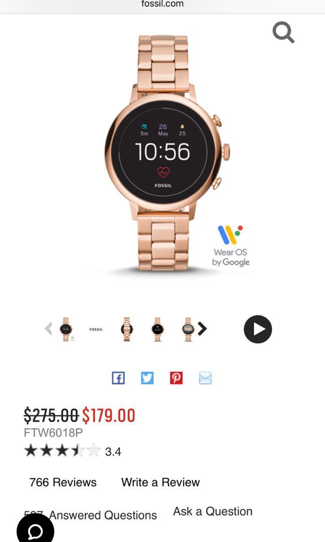 Fossil ftw6018p clearance