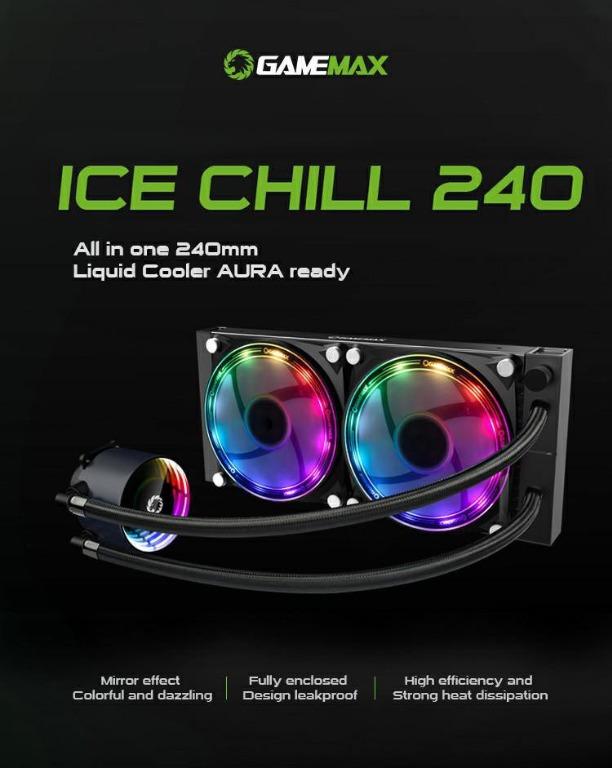 Free Same Or Next Day Delivery Gamemax Ice Chill 240 Aio Component Intel Lga 115x 1366 775 Amd Am3 Am4 Compatible Water Cool Electronics Computer Parts Accessories On Carousell