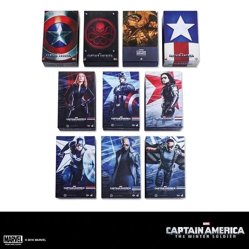 Hot Toys Movie Masterpiece Mini Size Package Magnet Captain America Box Art Magnet Set of 10 Carousell