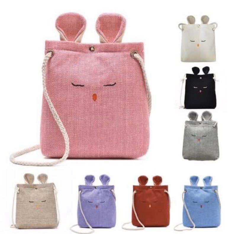Instock Cute Bunny Ear Sling Bag Kids Girl Toddler Women