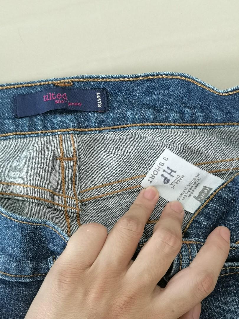 womens levis 504 tilted jeans