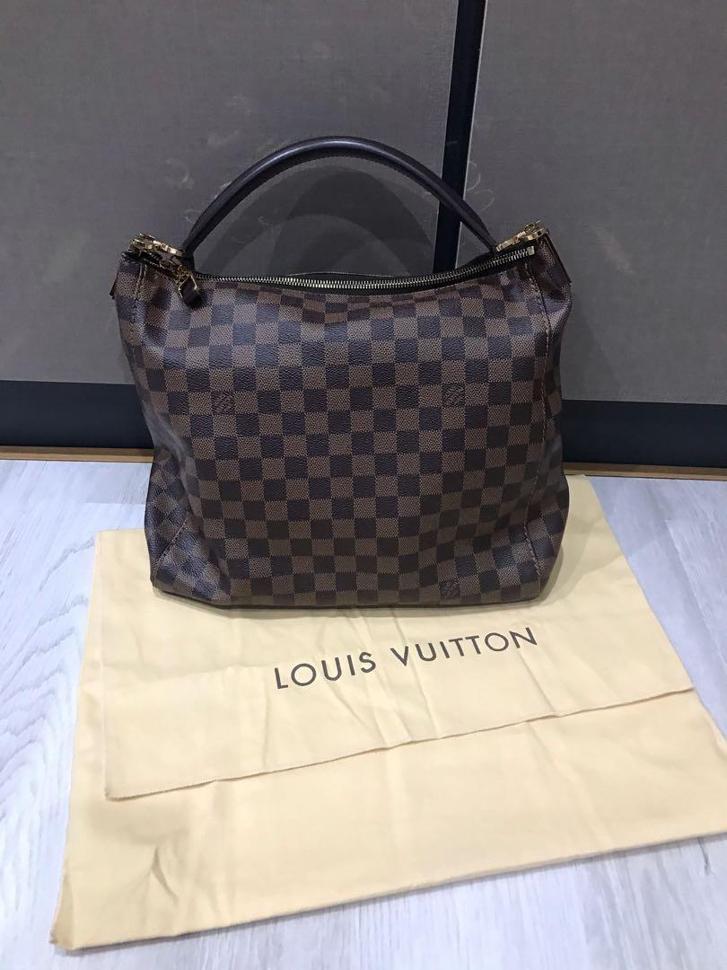 Louis Vuitton LV Portobello PM Top Handle Bag Damier Canvas Brown N41185  oxluxe, Luxury, Bags & Wallets on Carousell