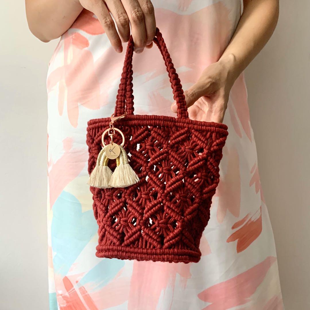 Macrame bucket bag Clearance