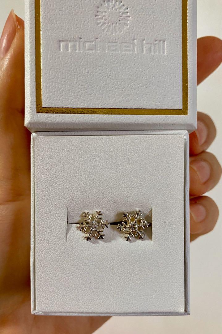 Michael hill snowflake clearance earrings