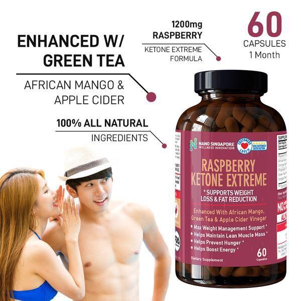 Nano Singapore Raspberry Ketone Extreme African Mango + Green Tea