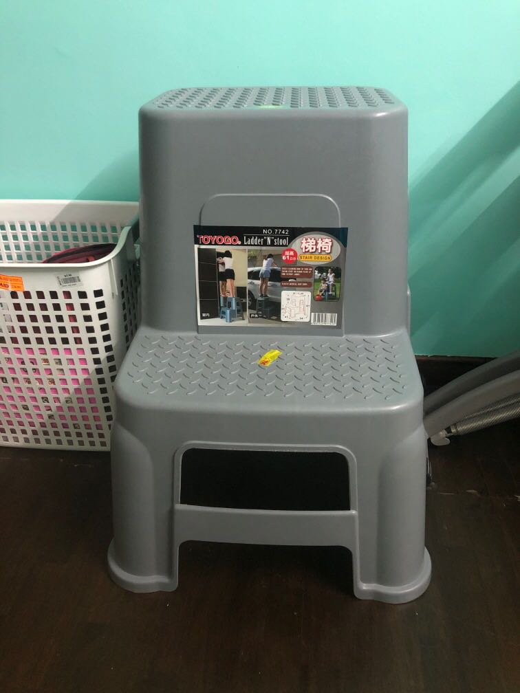 New Ladder step stool Toyogo Furniture Home Living Home Improvement Organisation Storage Boxes Baskets on Carousell