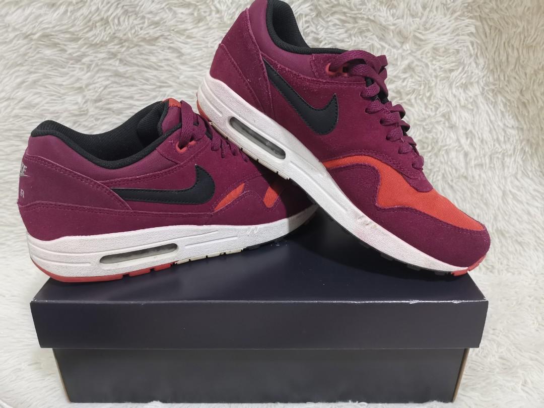 Nike air max mens burgundy Clearance