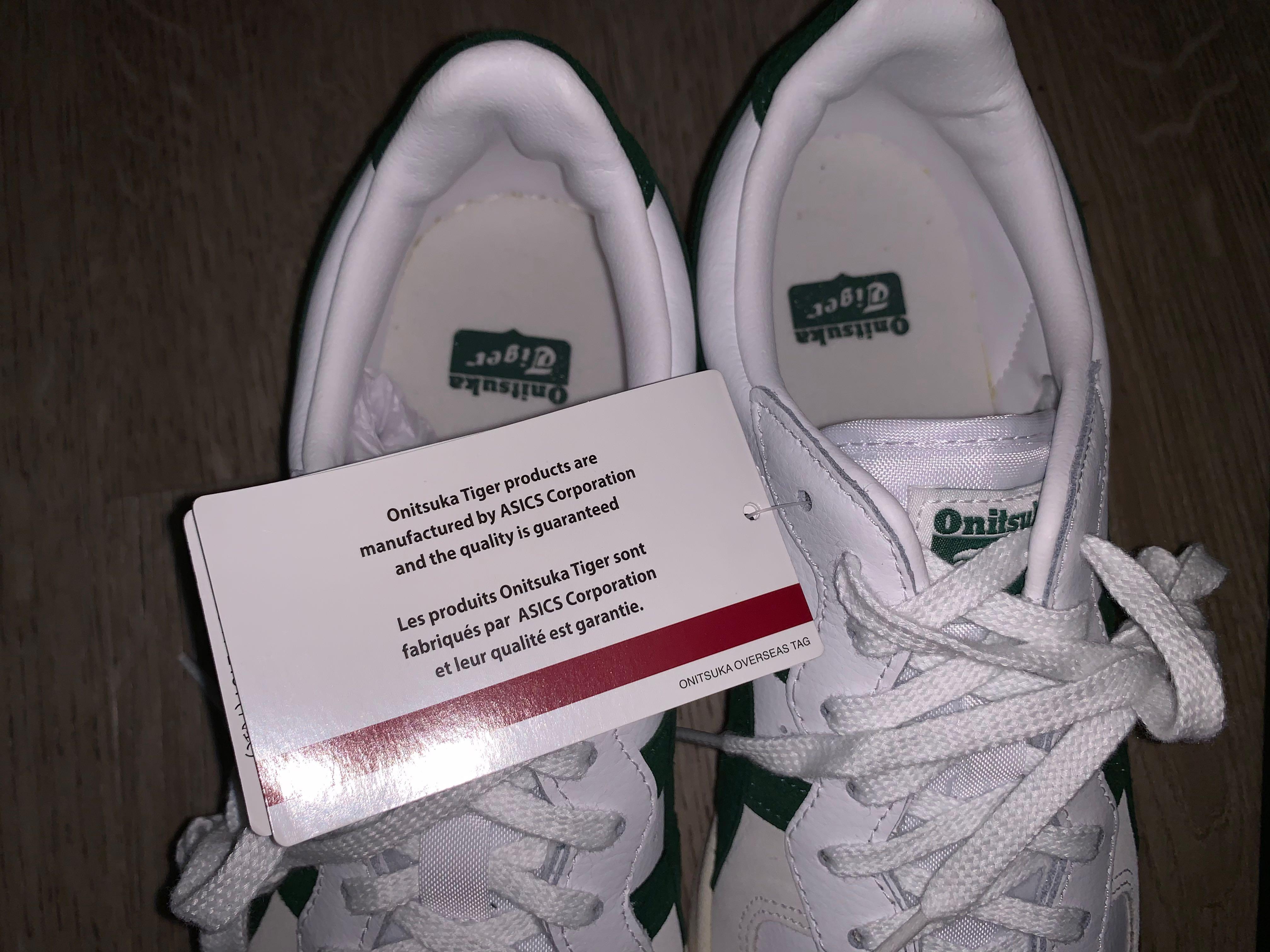 onitsuka tiger gsm white hunter green