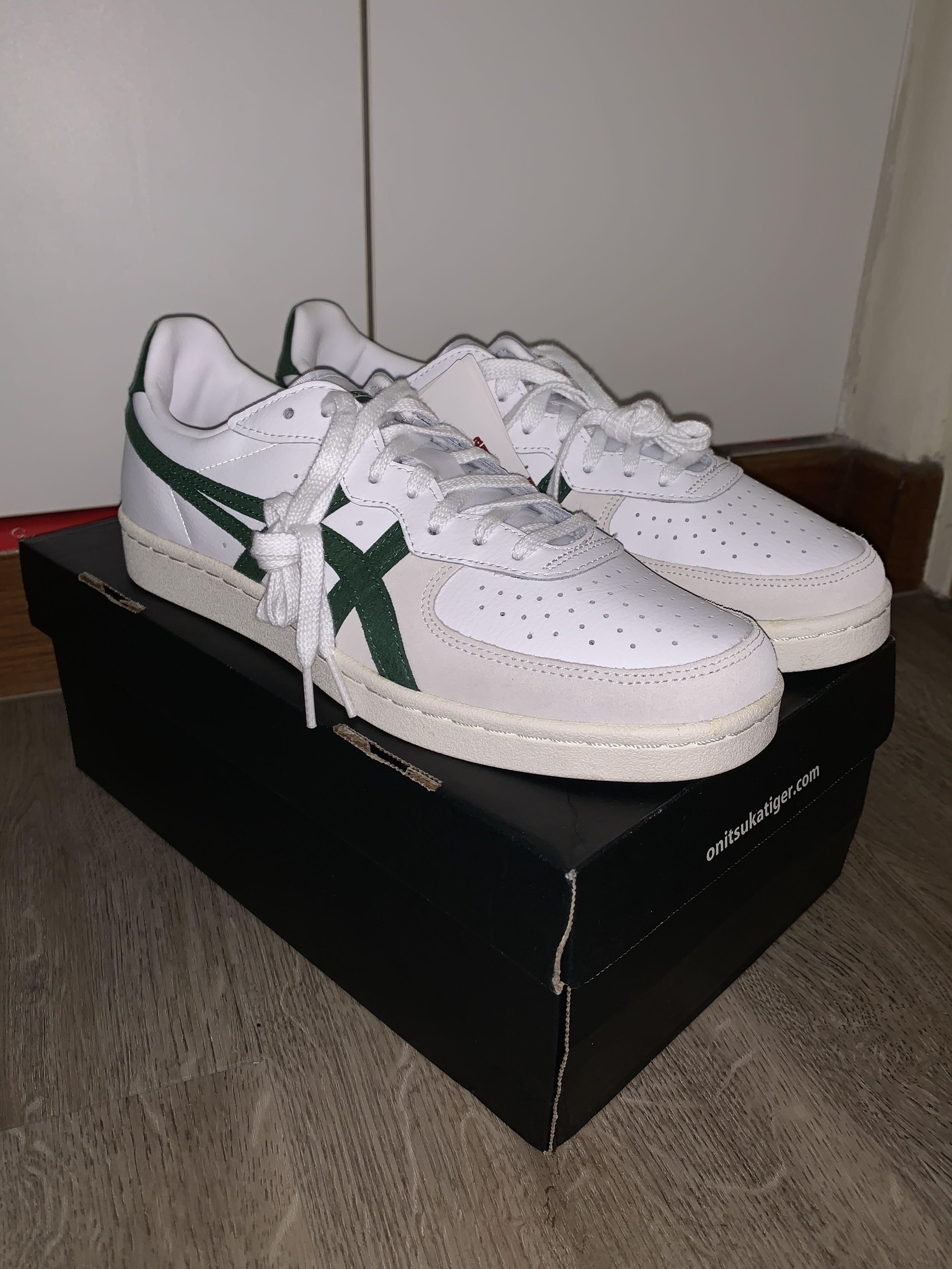 onitsuka tiger gsm white hunter green