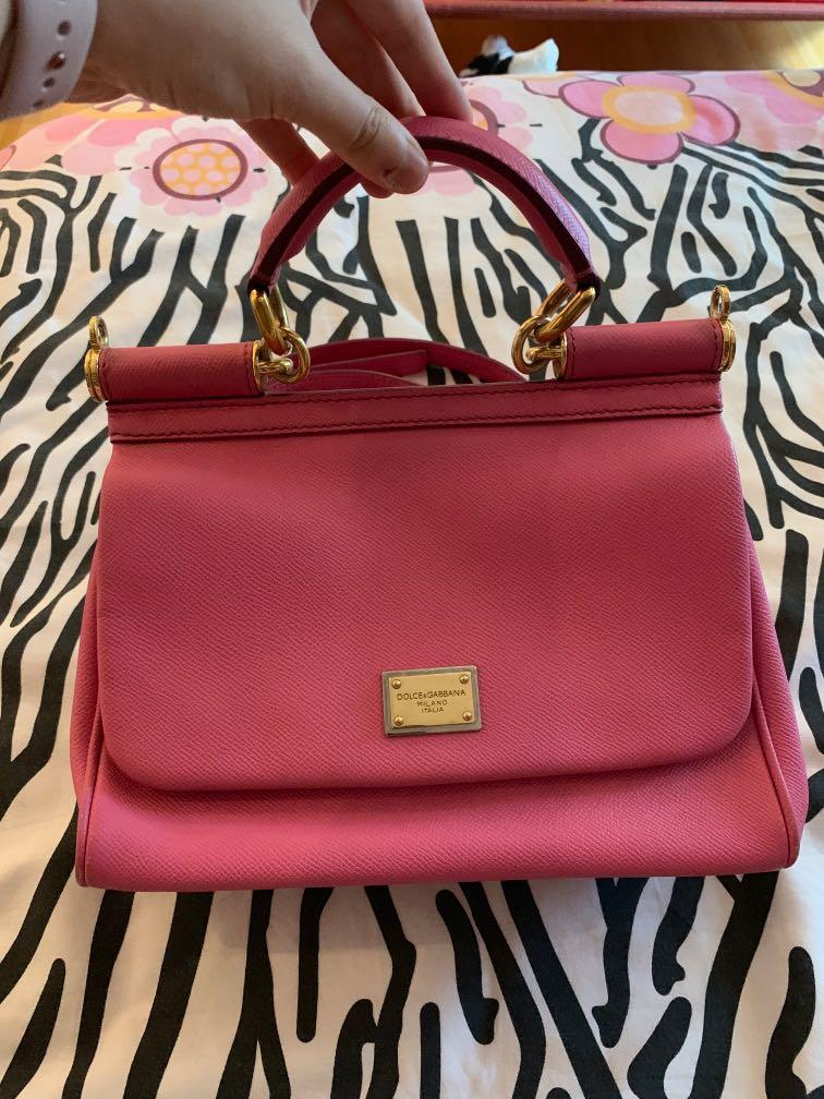 Preloved Dolce & Gabbana Sicily bag in Pink, Luxury, Bags & Wallets on  Carousell