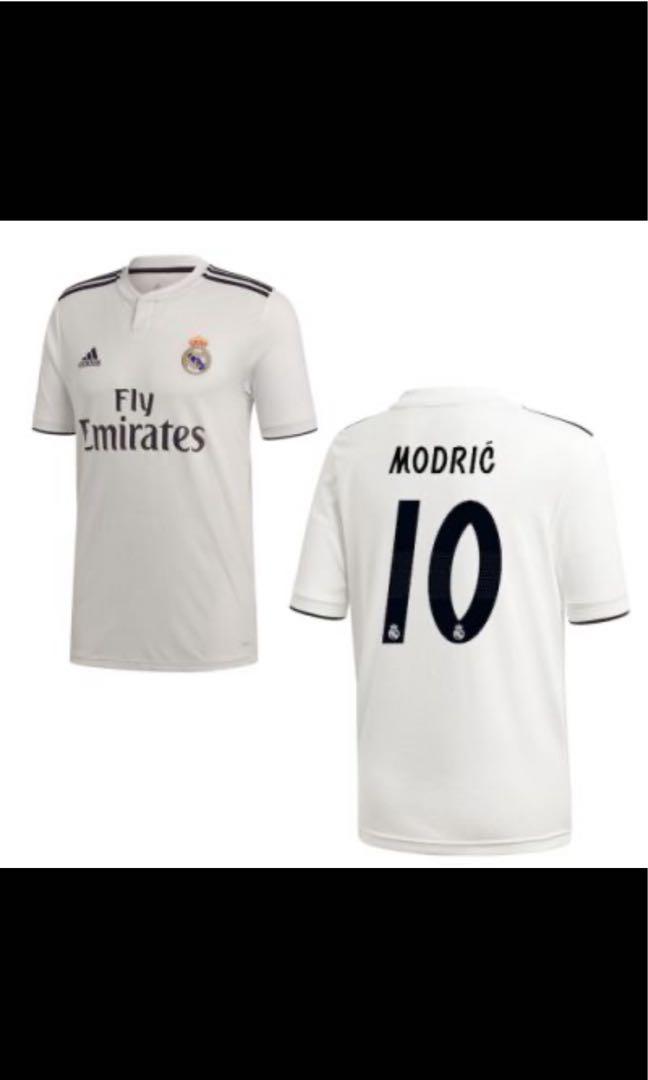 Real Madrid Home Adi Zero Shirt 2018 19 With Modric 10 Printing Sports Sports Apparel On Carousell